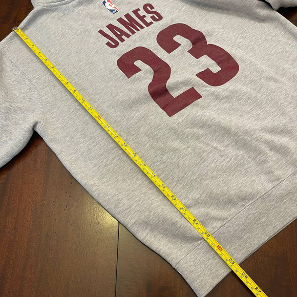 Adidas NBA Cavalier James 23 Men's Hoodie Gray Size Small - Picture 9 of 9